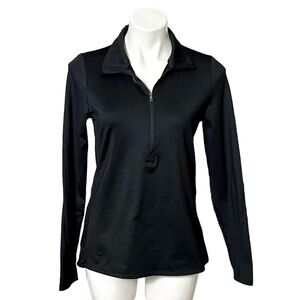 Under Armour Cold Gear Half Zip Pullover Size Medium Black